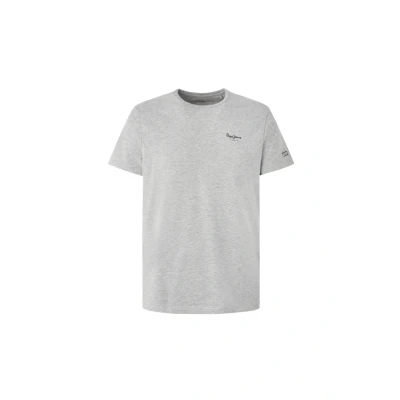 Afbeelding van Pepe Jeans Heren T shirt Originele Basic 3 N, Grijs (Grey Marl) XS