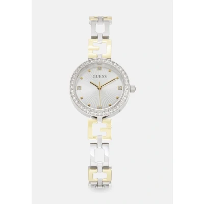 Afbeelding van Guess LADY Horloge silvercoloured/goldcoloured, Dames, Maat: One Size, Silver coloured/gold coloured