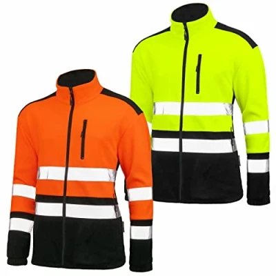 Afbeelding van Veiligheidsjack fleece jas veiligheidsjas werkjas trui Gr. M XXXL, oranje, XL