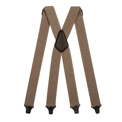 Afbeelding van Olata Heavy Duty X Vorm Bretels met Kunststof Clips 4 cm. Grijs
