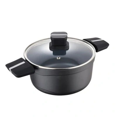 Afbeelding van Kookpot met Deksel San Ignacio Bistro SG6425 Aluminium Mat zwart (Ø 20 x 10 cm)