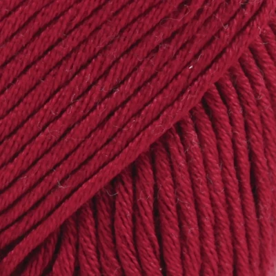 Afbeelding van DROPS Muskat Uni Colour 41 wijnrood Katoen Garen