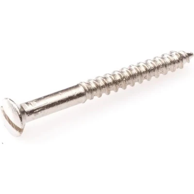 Afbeelding van Houtschroef mess vernikkeld lk 3.5x25mm DIN95