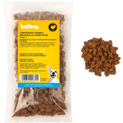 Afbeelding van Boomy Hondensnacks Trainingsnacks 100% Kalkoen 250g
