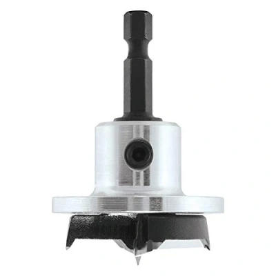 Afbeelding van Trend Snappy 35 mm machinebit met diepteaanslag, voor het boren van gaten een consistente diameter ronde scharnieren in keuken en kastdeuren, SNAP/MB/35DS