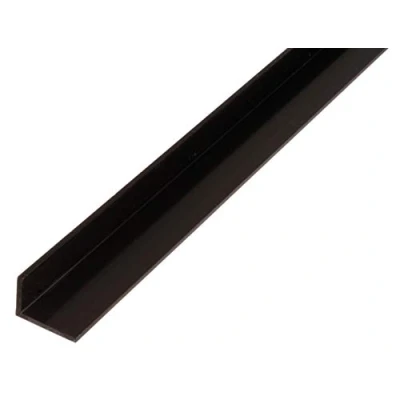 Afbeelding van Alberts 479046 hoekprofiel kunststof, zwart 1000 x 25 20 mm