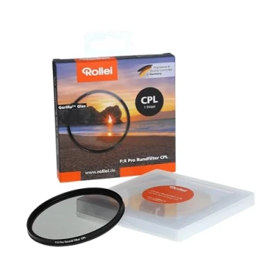 Afbeelding van Rollei F:X Pro circulair polarisatiefilter (72 mm, CPL filter) schroeffilter van Gorilla®* glas met hoge kleurgetrouwheid en vrij reflectie