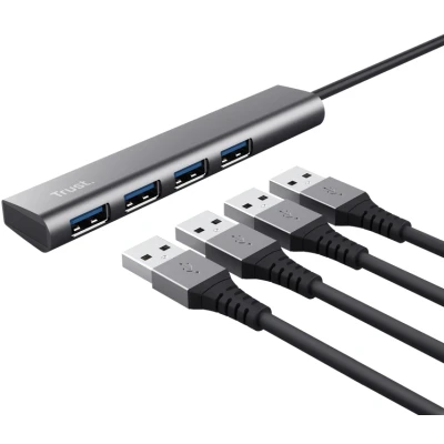 Afbeelding van Hub Trust Halyx 4 port USB C