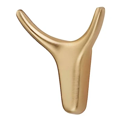 Afbeelding van SOTECH kapstokhaak TORO Hoogte: 66 x Breedte: 60 mm Geborsteld goud, modern van gegoten zink, stabiele wandhaak ook voor jassen