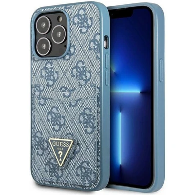 Afbeelding van Guess 4G Double Card Back Case geschikt voor Apple iPhone 13 Pro (6.1&quot;) Blauw