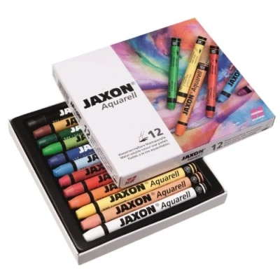 Afbeelding van JAXON® Aquarel Waspastels 12 stuks set