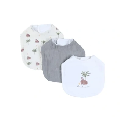 Afbeelding van NOUKIE&#039;S Set van 3 slabbetjes Chiffon Gorilla 18 maanden