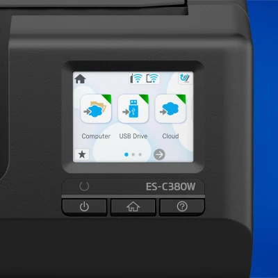 Afbeelding van Epson ES C320W Scanner met ADF + invoer voor losse vellen 600 x DPI A4 Zwart