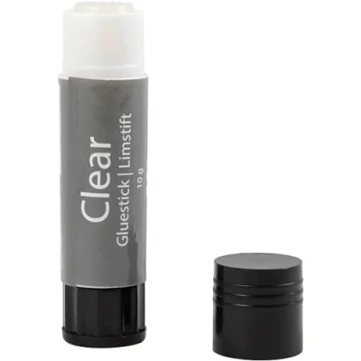 Afbeelding van Creativ Company Transparante Lijmstift Rond, 10 gram