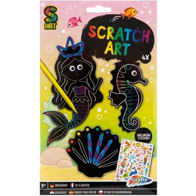 Afbeelding van Creative Craft Group Maak je eigen Scratch Art Meisje