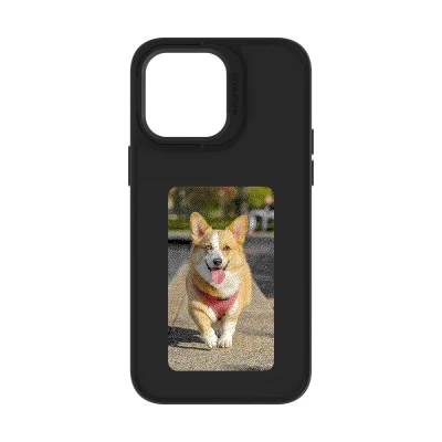 Afbeelding van Reinkstone Phone Case with Bracket and NFC Display Black / Iphone 13 Pro