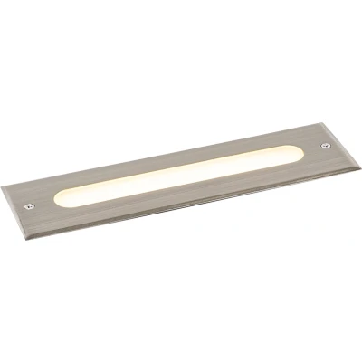 Afbeelding van QAZQA Moderne grondspot staal 30 cm incl. LED IP65 Eline