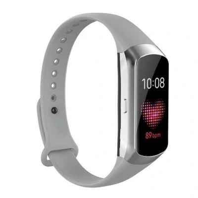 Afbeelding van Siliconen bandje Grijs Samsung Galaxy Watch Fit