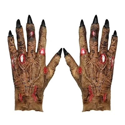 Afbeelding van &quot;Zombie Gloves&quot; in latex (één maat past de meeste volwassenen)