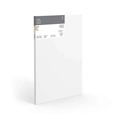 Afbeelding van Winsor &amp; Newton 6204001 professionele spieraam van linnen, 465 g/m², 3 voudig gegrond, middelgrote korrel, ideaal voor olieverf en acrylverf, 100 x cm, 6204014, wit, extra groot