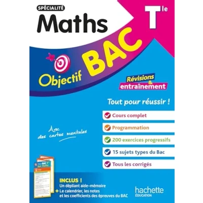 Afbeelding van Objectif BAC Tle spécialité Maths 2025