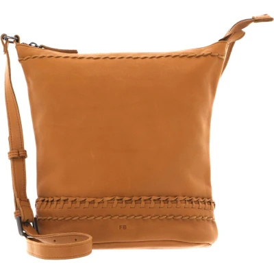 Afbeelding van FREDsBRUDER Leren Schoudertas Eina Bucket Summer Hay Geel
