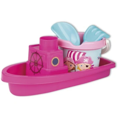 Afbeelding van Androni boot met emmerset Piraat Roze