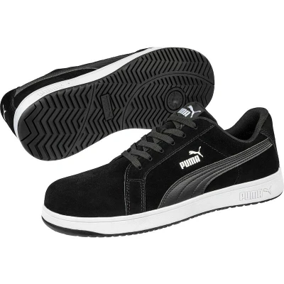 Afbeelding van Veiligheidsschoen ICONIC SUEDE LOW BLACK S1PL ESD FO SR Puma