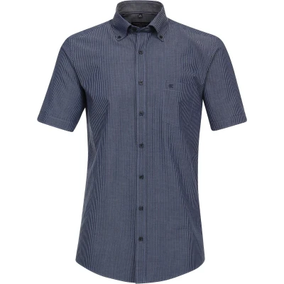 Afbeelding van Casa Moda Casual Comfort Fit Overhemd Korte mouw blauw