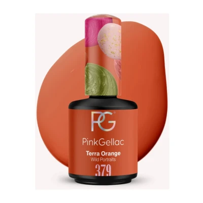 Afbeelding van Pink Gellac 379 Terra Orange gel nagellak 15 ml