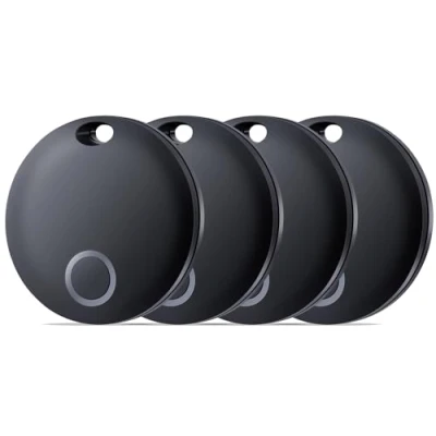 Afbeelding van Reyke Smart Tag, Bagage tracker compatibel met Apple Find My (alleen iOS), artikelzoeker voor sleutels, rugzak, bagage, koffers, portemonnee, IP67 waterdicht, 4 stuks