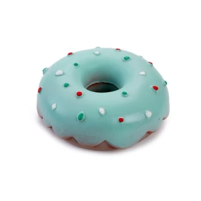 Afbeelding van Karlie Doggy Donut, hondenspeelgoed, latex, groen, 12x12x5 cm