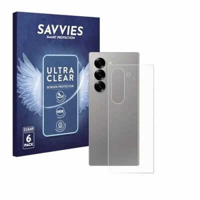 Afbeelding van Savvies (6 Stuks) Schermbeschermer voor Samsung Galaxy Z Fold6 5G (Achterkant) Screen Protector Ultra Transparant