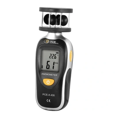 Afbeelding van PCE Instruments A 430 Windmeter 2.5 tot 105 km/h Met temperatuurmeting