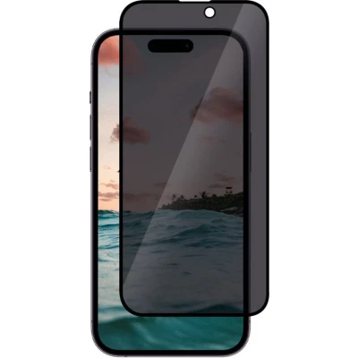 Afbeelding van Casecentive Privacy Glass Screenprotector 3D full cover iPhone 14 Pro