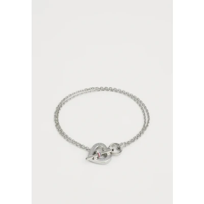 Afbeelding van Tommy Hilfiger Toggle Heart Armband silvercoloured, Dames, Maat: One Size, Silver coloured