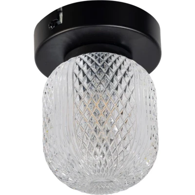 Afbeelding van ETH Unieke plafondlamp Kristel 1 lichts zwart 05 PL2191 30