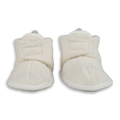 Afbeelding van Lodger Babyslofje Slipper Fleece Cloud Dancer 3 6mnd