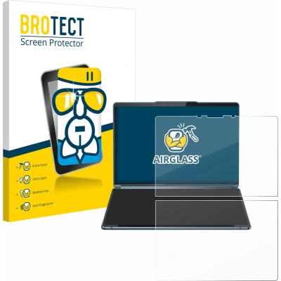 Afbeelding van BROTECT Glas Screen Protector voor Lenovo Yoga Book 9i Gen 9 Schermbeschermer [9H Hardheid, Beschermglas Folie niet Gehard Glas]