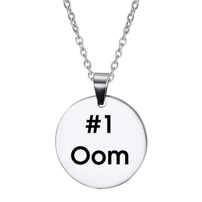 Afbeelding van Ketting RVS Rond Zilver #1 Oom