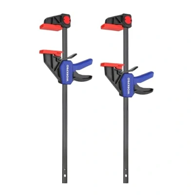 Afbeelding van WORKPRO 2 Stuks Stalen Nylon Eenhandklemset voor Nauwkeurige Bevestiging, Klembreedte 305mm, Maximale Klemkracht 68kg, Rekbereik tot 440mm