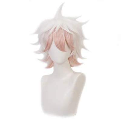 Afbeelding van HIROAKIYA Nagito Komaeda Wig, Cosplay Wig with Cap for Danganronpa