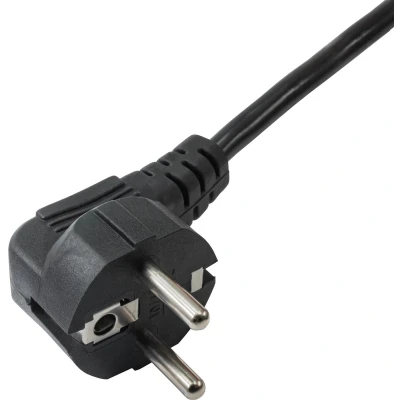 Afbeelding van Akyga Stroom Adapterkabel [1x Randaarde stekker 1x Apparaatbus C5] 1.50 m Zwart