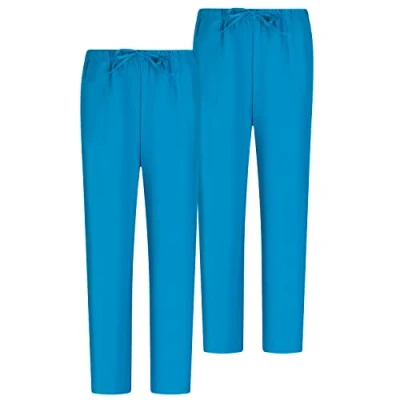 Afbeelding van MISEMIYA Verpakking van 2 stuks, uniseks, elastische band, medische uniformen, laboratoria, turquoise 68, L