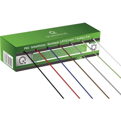Afbeelding van Quadrios 19011CA087 Draad LiFY 1 x 0.50 mm² Blauw, Bruin, Groen, Geel, Grijs, Rood, Zwart, Wit 35 m