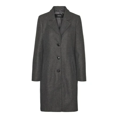 Afbeelding van VERO MODA Vmfortunesara Coat Ga Boo Lange jas voor dames, dark grey melange, M