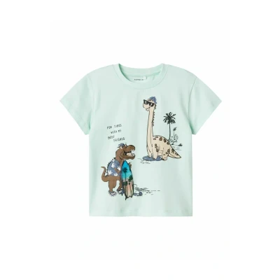 Afbeelding van Name it Regular FIT Tshirt print voor kinderen, Maat: 92, Honeydew
