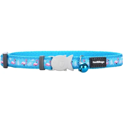 Afbeelding van Kattenhalsband Red Dingo Flamingo 20 32 Cm Turkoois
