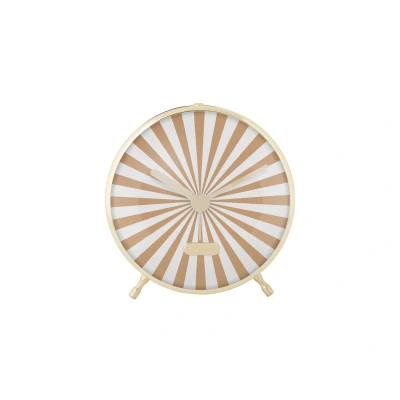 Afbeelding van Karlsson Wekker Candy Swirl Soft brown &amp; white