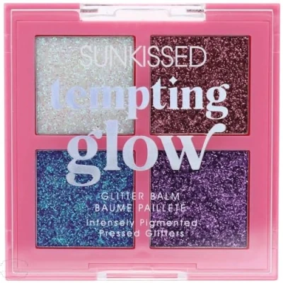 Afbeelding van Sunkissed Glitter Balm Oogschaduw Palette Tempting Glow
